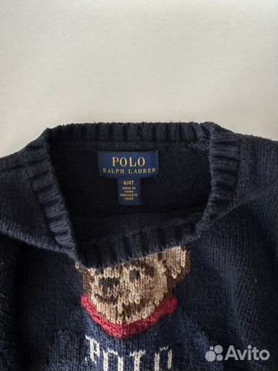 Polo ralph lauren свитер синий