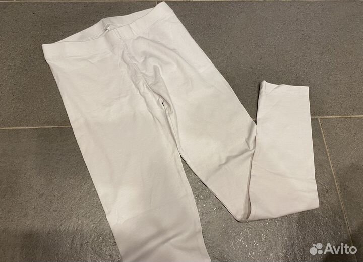 Лосины белые новые 134/140