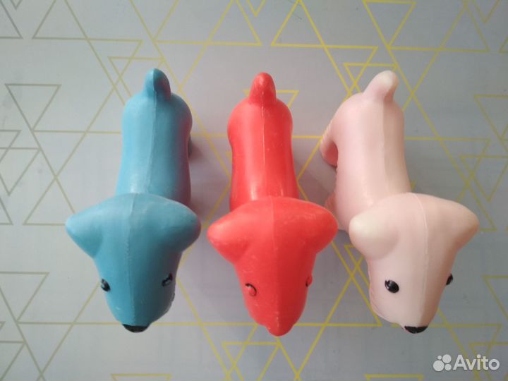 Пластиковые собачки. Игрушки СССР