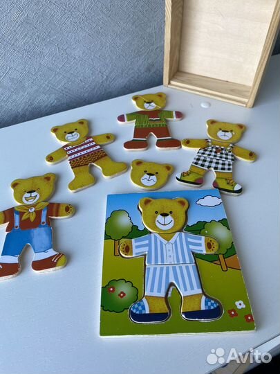 Деревянные пазлы эмоции