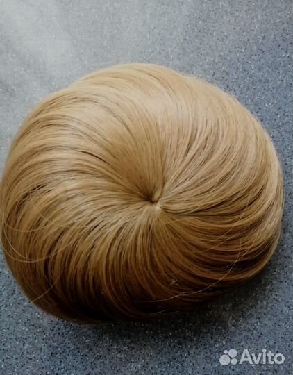 Накладные волосы, гулька шиньон пучок