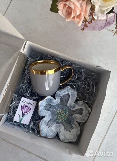 Подарочный набор кружка и ваза конфетница