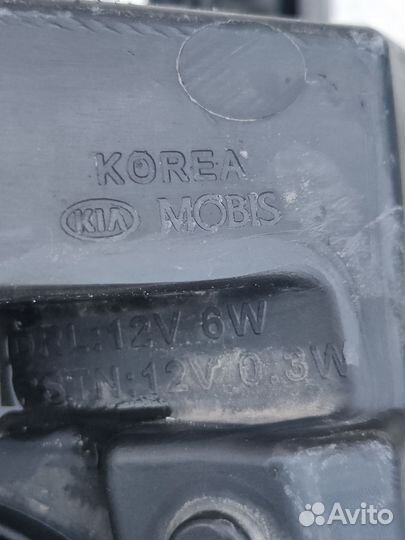 Ходовой огонь левый Киа Рио 3