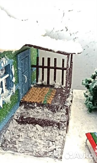 Деревенский домик (зима)