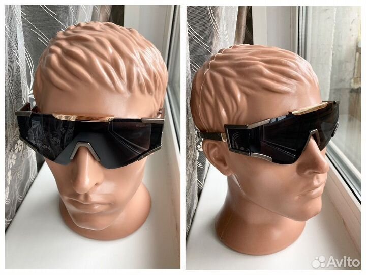 Очки Balmain спортивные солнцезащитные серые