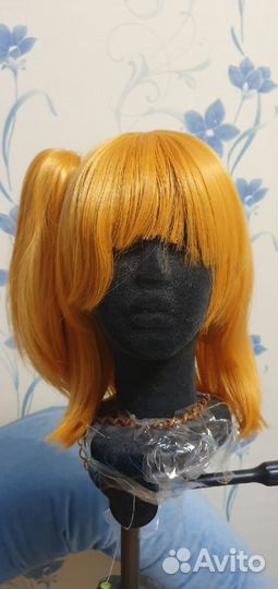 Парик Аниме Косплей Рыжий С Хвостом