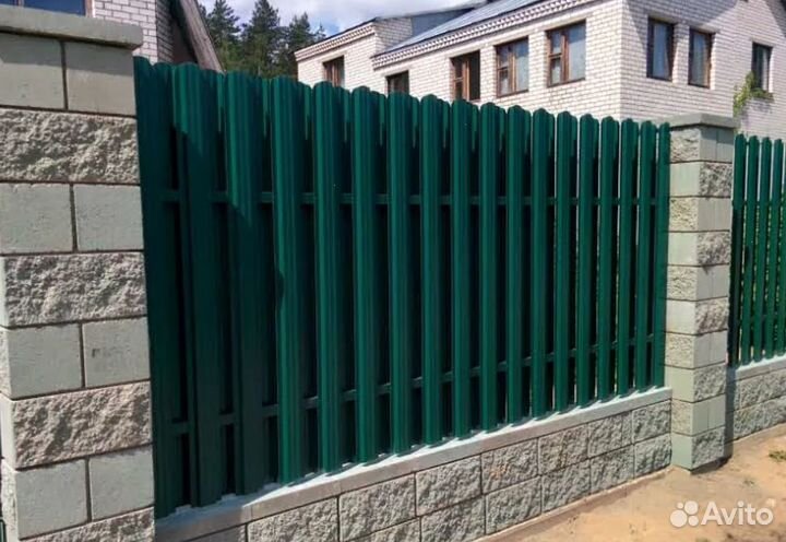 Забор металлический цена быстро