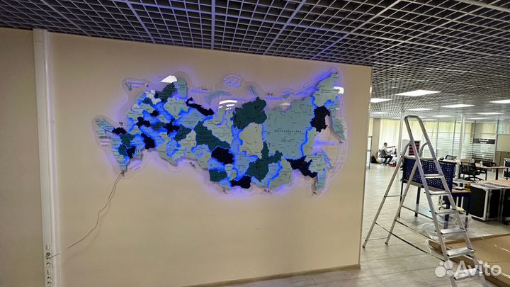 Каpтa Роccии на стену