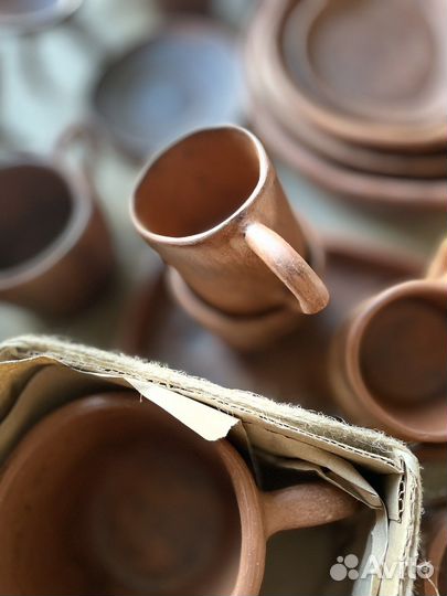 Посуда глиняная. Натуральная. Ручная работа
