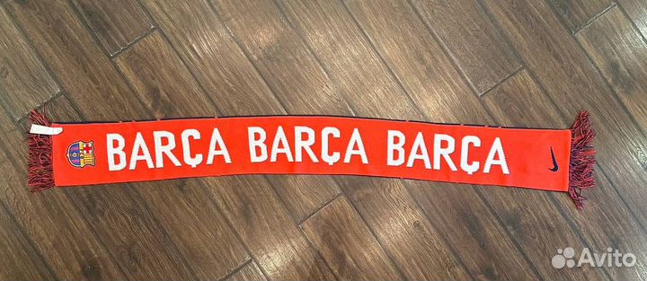 Комплект шапка и шарф FC Barcelona