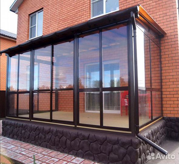 Алюминиевое остекление беседок, террас, веранд