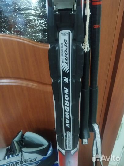 Беговые лыжи+ботинки+палки