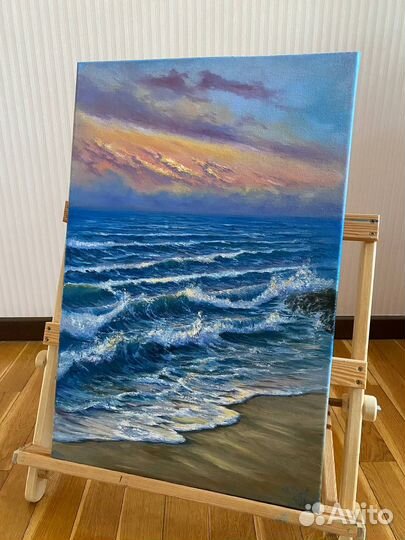 Морской пейзаж на заказ (холст, масло)