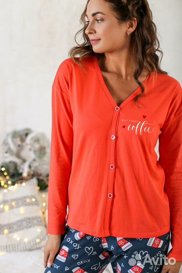 Женская пижама в стиле family look 