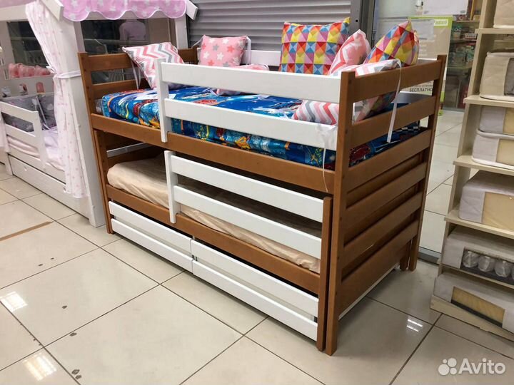 Детская выкатная кровать