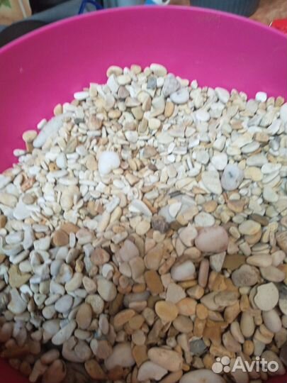 Галька речная, грунт в аквариум