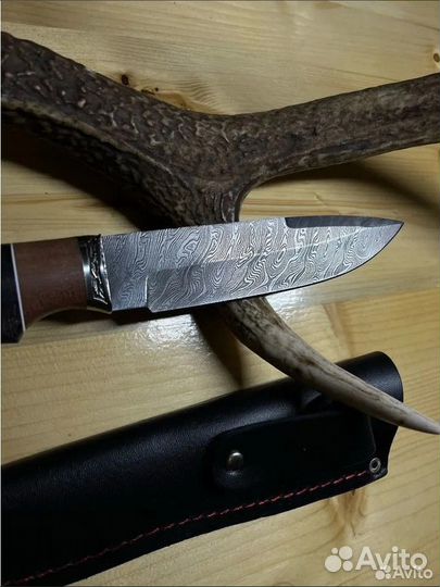 Нож охотничий дамасская сталь