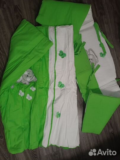 Балдахин с бортиками и одеялом комплект+держатель