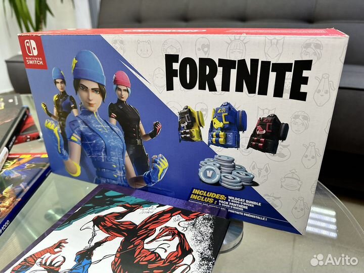 Nintendo switch fortnite прошитый + карта 128 гб