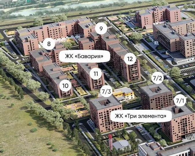 1-к. квартира, 47 м², 3/8 эт.