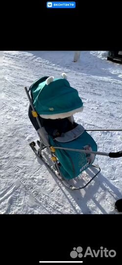 Санки коляска nika