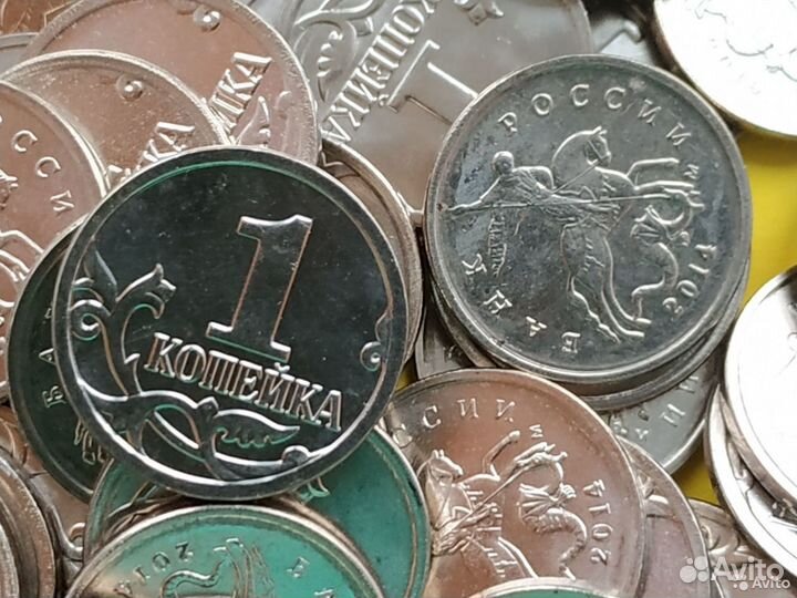 Крымские 1 и 5 копеек ммд 2014г из мешка 100 компл