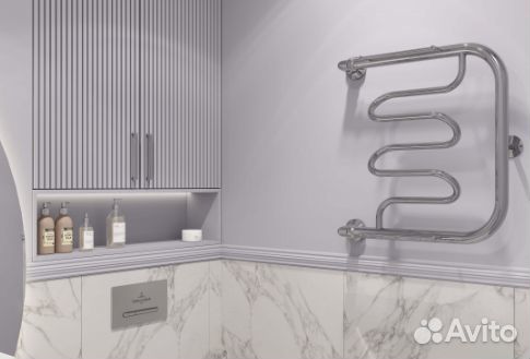 Полотенцесушитель двин Dw 60/50 c полкой Водяной К