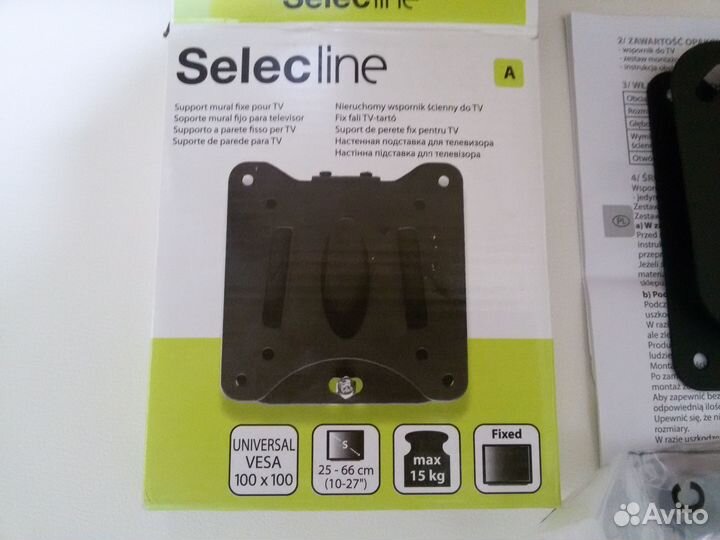 Кронштейн настенный для монитора/телевизора 10-27