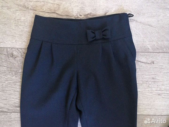 Жакет и брюки синие школьные для девочки 140