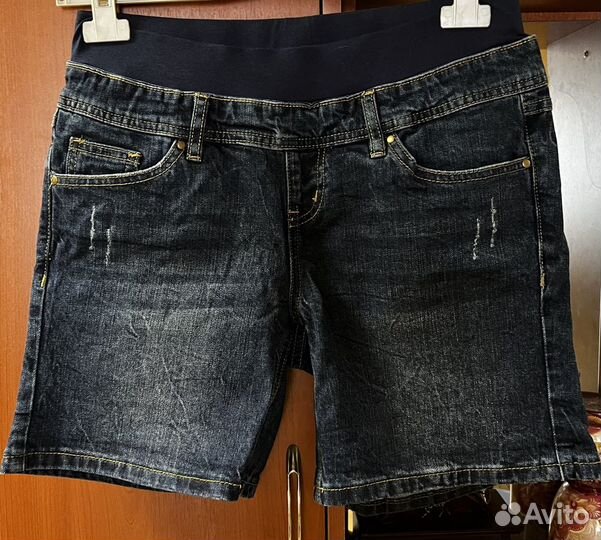 Джинсовые шорты для беременных ilovemum, р.42