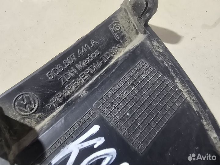 Заглушка бампера volkswagen jetta 6 Заднего