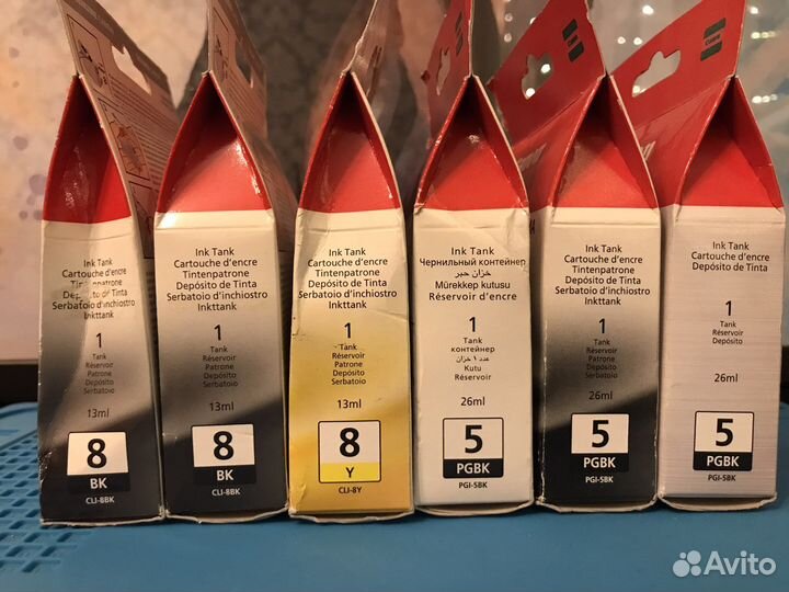 Оригинальные картриджи Canon Cli-8, PGI-5