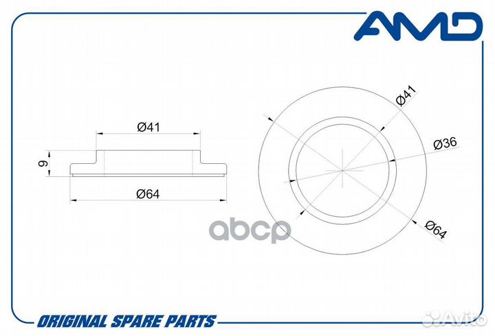 Обойма опоры амортизатора пер. AMD.SB2367 AMD