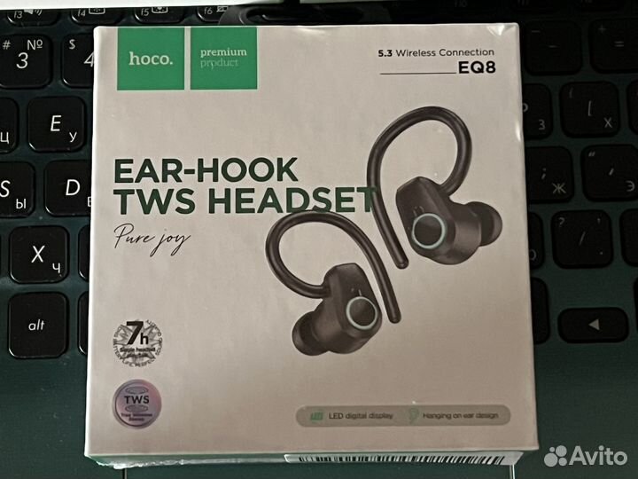 Hoco eq8 беспроводные спортивные блютуз наушники