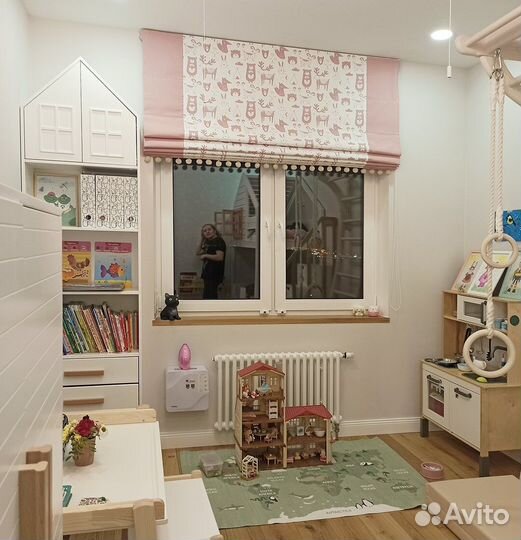 Римские шторы на электроприводе на заказ