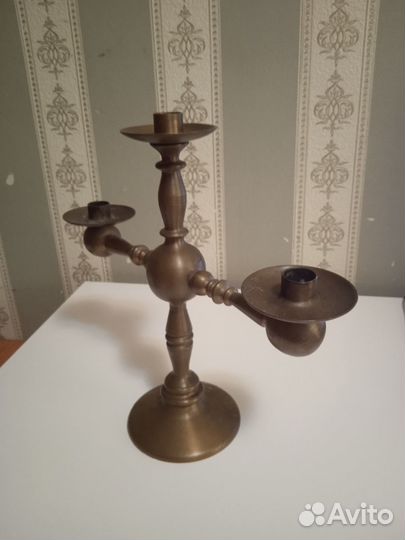 Подсвечник латунь СССР