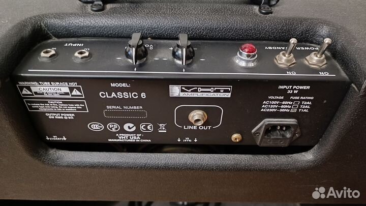 Ламповый комбоусилитель VHT Classic 6