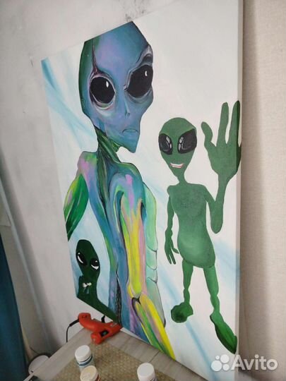 Картина акрилом на холсте