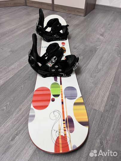 Сноуборд комплект Burton 147 + Burton как новый