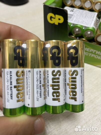 Батарейки пальчиковые gp