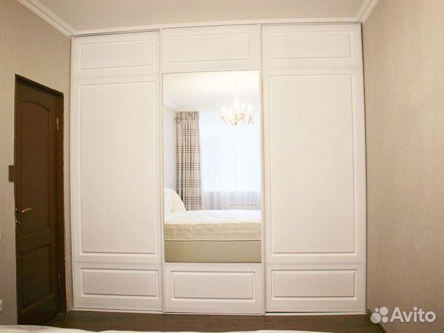 Двери-купе с класической фрезеровкой шк-63