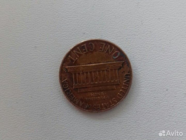 Монета. 1 цент. 1973. USA - 5 шт. Есть два квотера