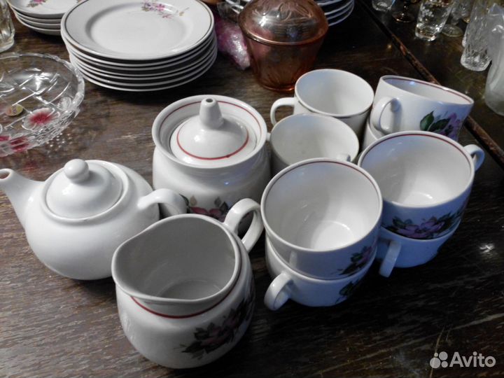 Бокалы, сахарница, соусница СССР