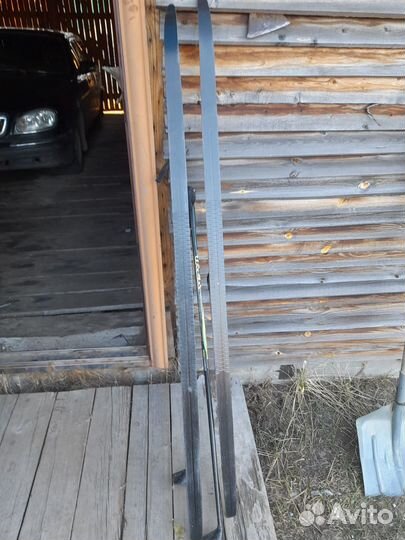 Лыжи детские 150 см, палки 110 см