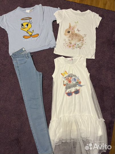 Вещи пакетом на девочку 134 140 zara