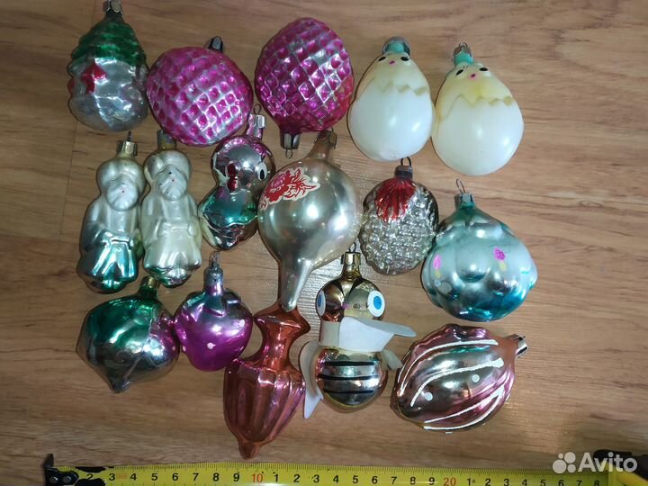 Елочные игрушки фигурки шарики СССР