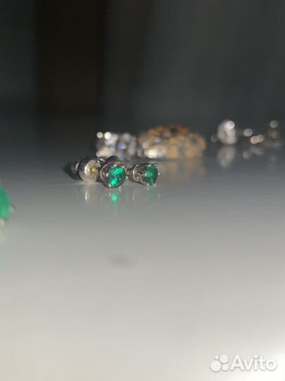 Серебряные украшения (серьги, кольцо, цепочка)