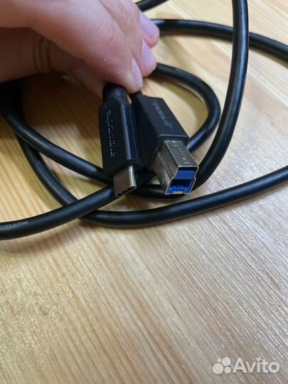 Кабель для принтера USB C к B Male USB 3.0