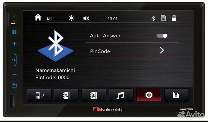 Автомагнитола 2DIN Nakamichi NAM1610