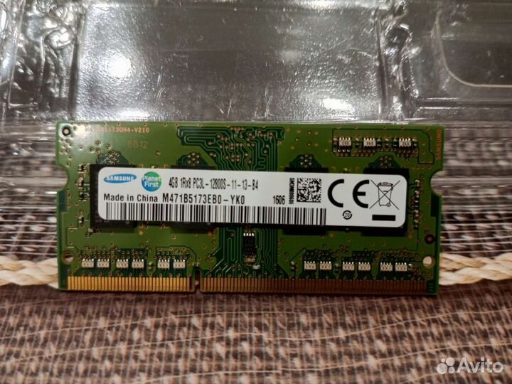 Оперативная память Samsung ddr3 для ноутбука 4gb